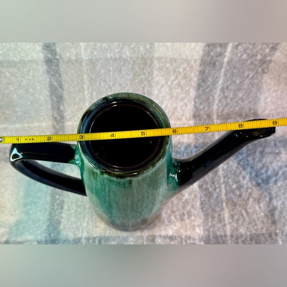 Vintage Blue Mountain Pottery Coffee Pot Blue & Green Drip Glaze - Picture 11 of 13